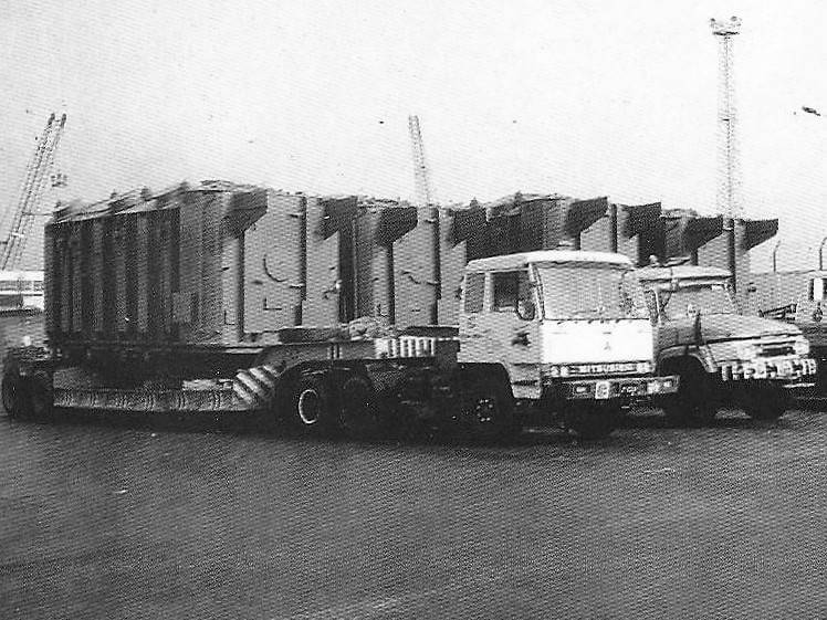 Four 98 ton transformers